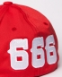 Preview: Flexfit- Cap: 666 | Rot - Weiss